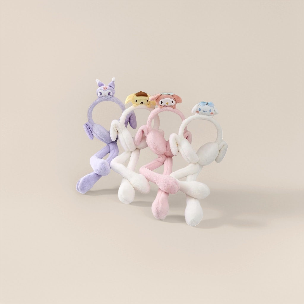 Thickened plush ear cups imitating rabbit fur, soft ear protection for student dormitories Specification image