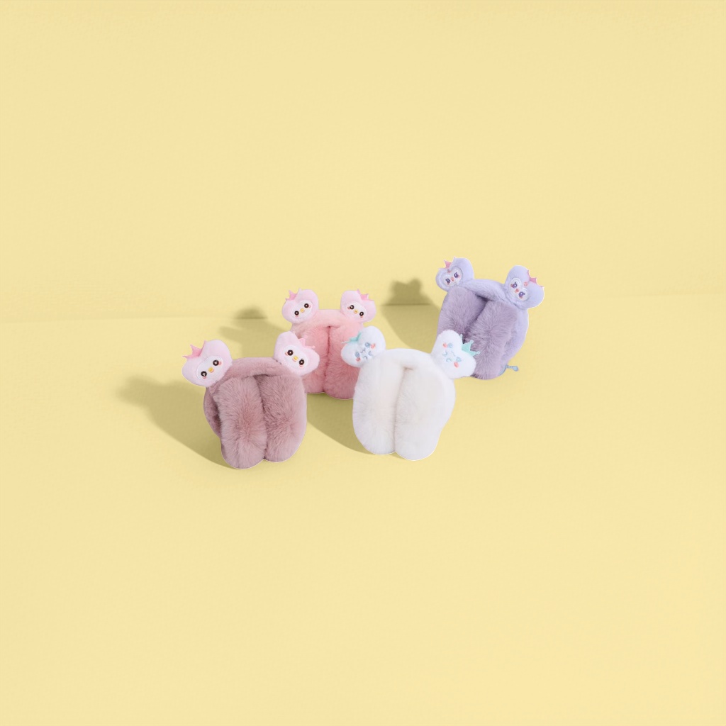 The thickened ear cups of the plush toy are made of rabbit fur, soft and skin-friendly, suitable for adults details Picture