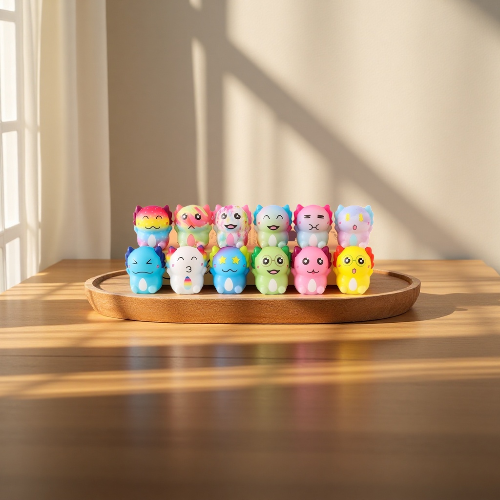 Colorful cartoon dolls, plush toys, children's educational and soothing toys Specification image