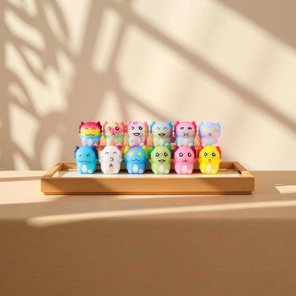 Colorful cartoon dolls, plush toys, children's educational and soothing toys Application Scenario