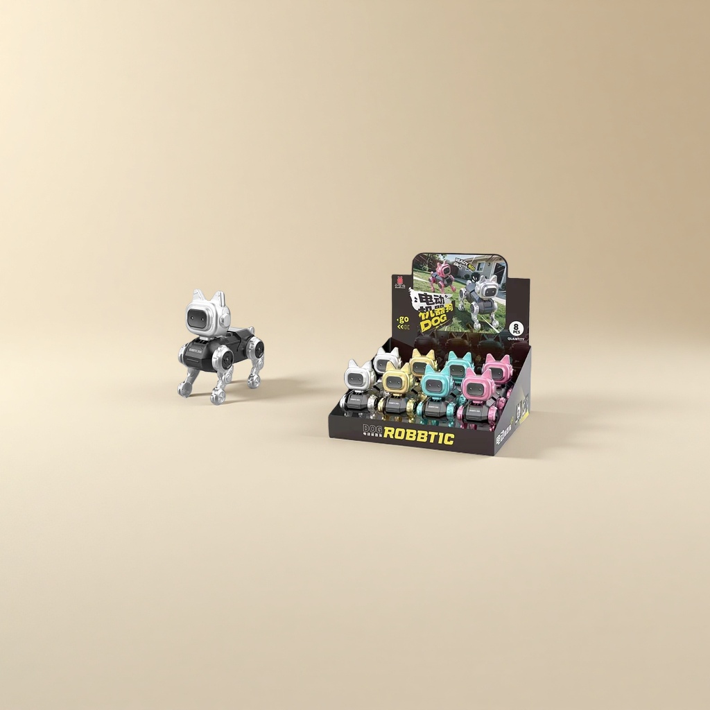 Electric robot dog, intelligent interactive quadruped robot, programmable remote control pet toy Specification image