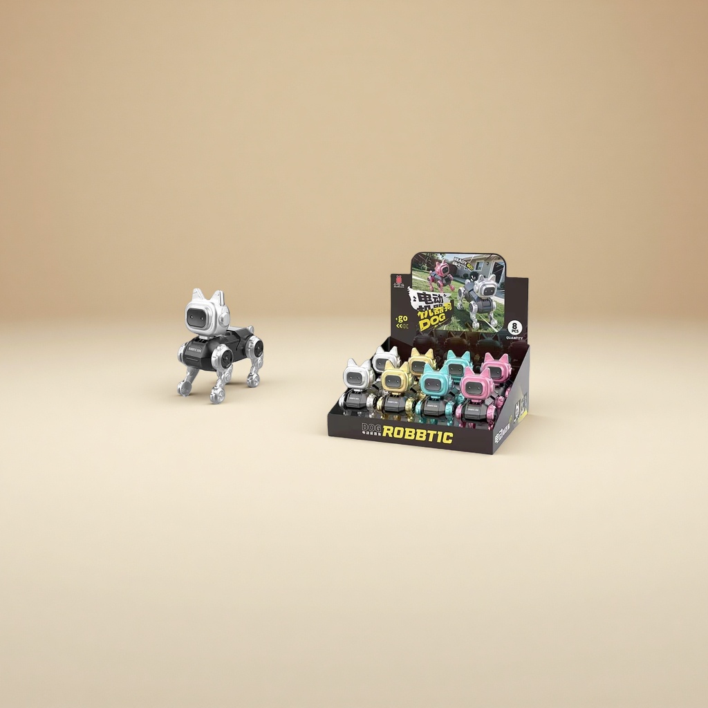 Electric robot dog, intelligent interactive quadruped robot, programmable remote control pet toy