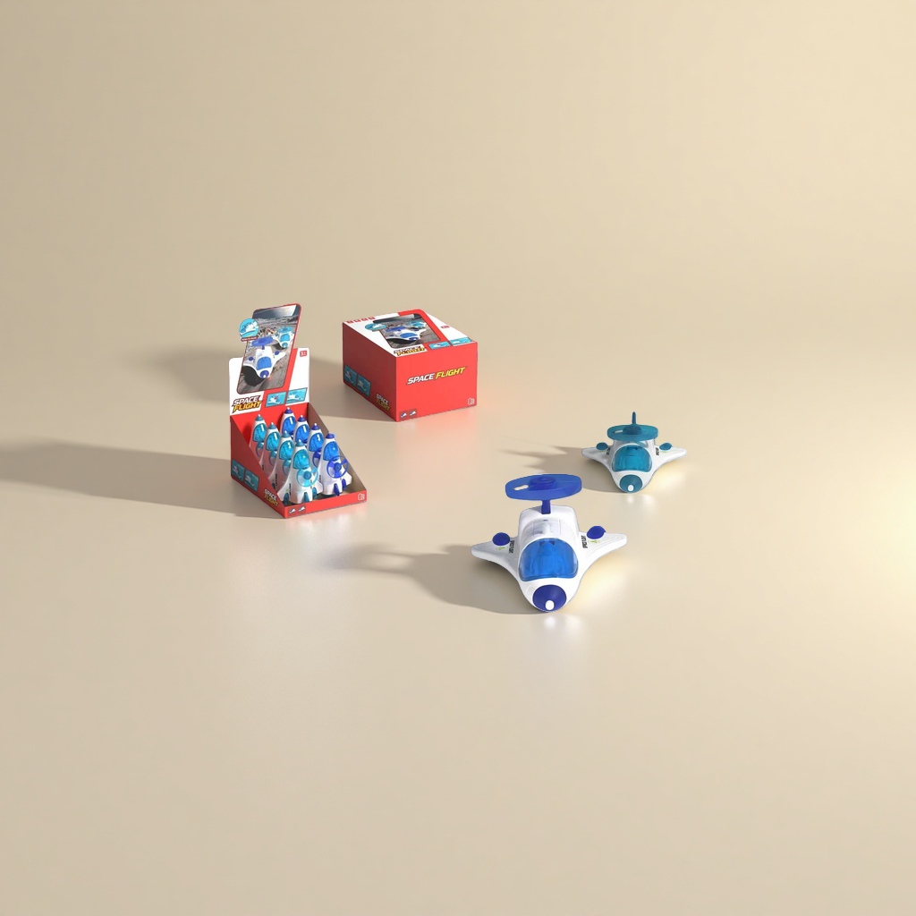 Spaceship toy, children's educational space model, movable, rotating and glowing Specification image