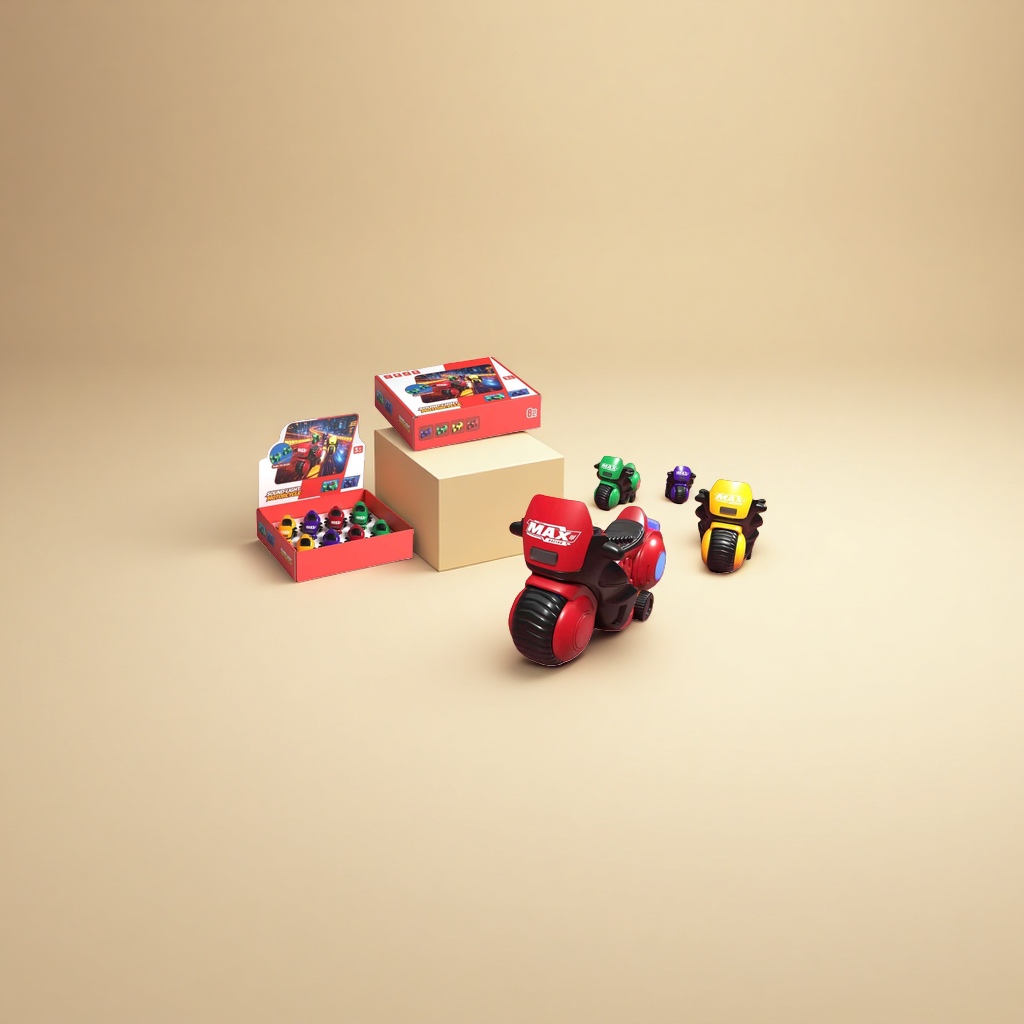 Children's electric motorcycle toy simulation remote control, riding with lights and music Specification image