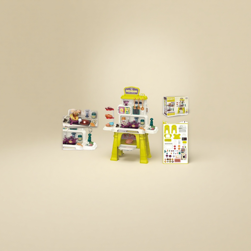Children's kitchen toy set, role-playing simulation kitchenware, educational and early education toys Specification image