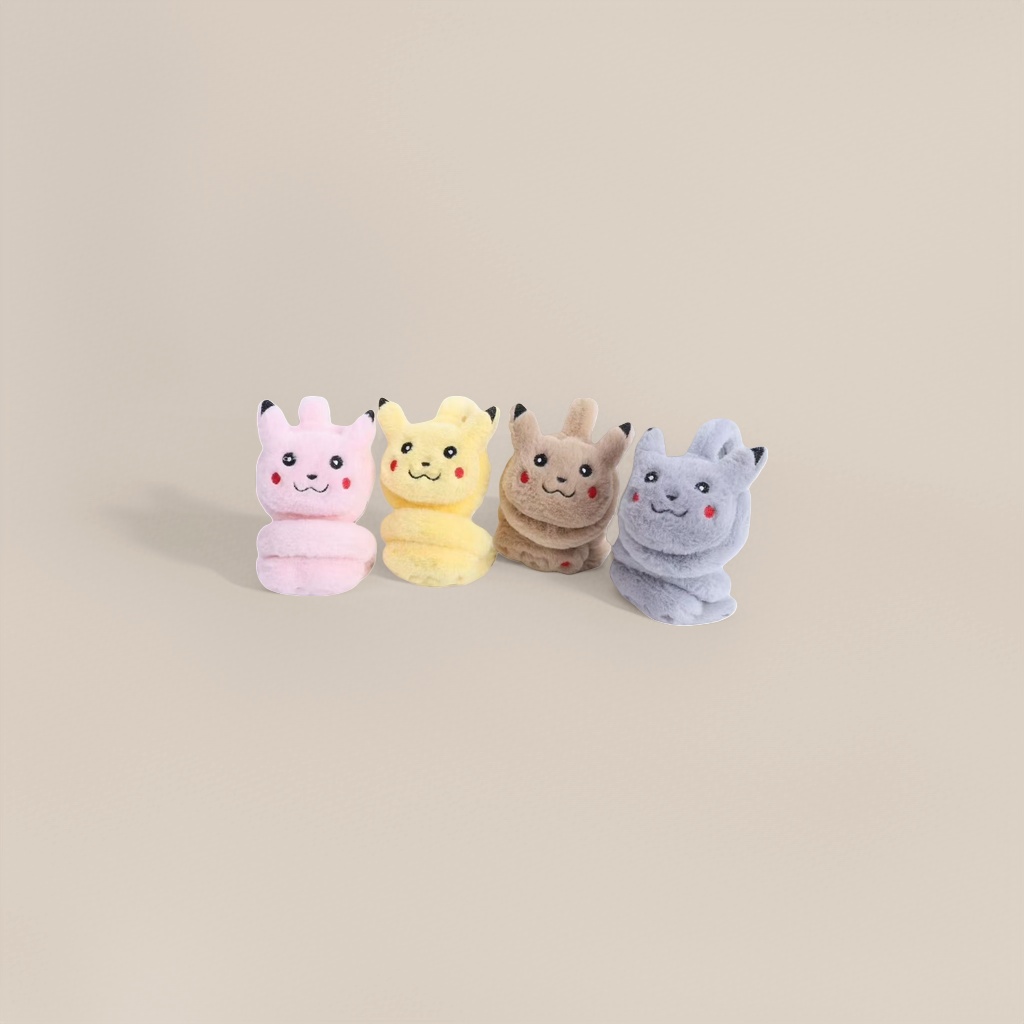 Pikachu-shaped plush ear cups, cute cartoon ear cups Specification image