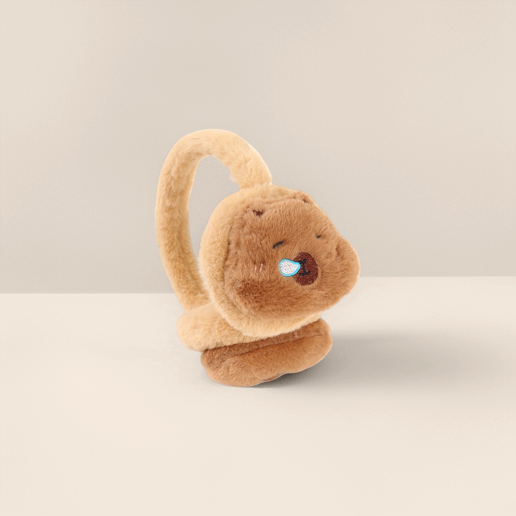 Plush toy ear muffs are warm and cute. Plush ear muffs keep you warm in winter. 123122614 Application Scenario