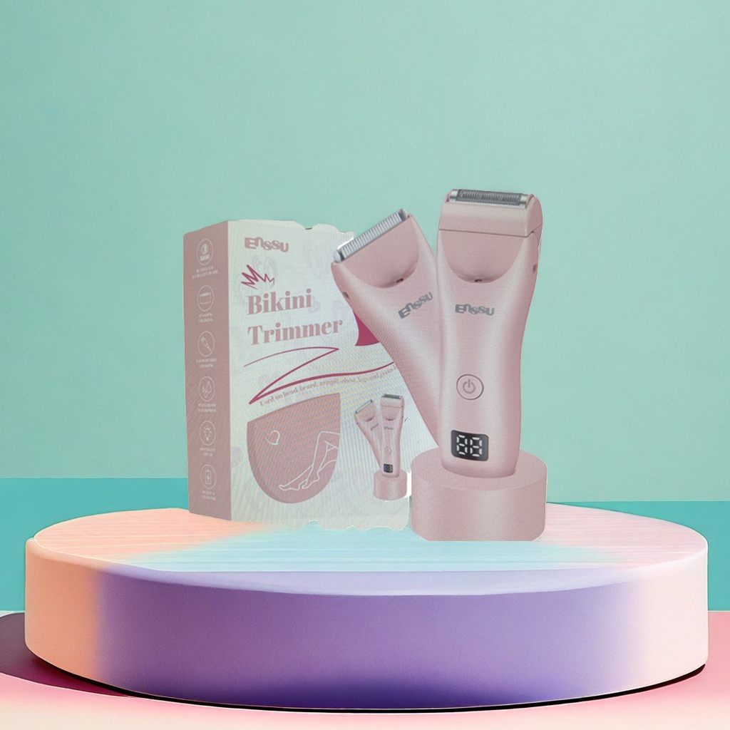 粉色电动剃毛器+ENSSU Bikini Trimmer产品图