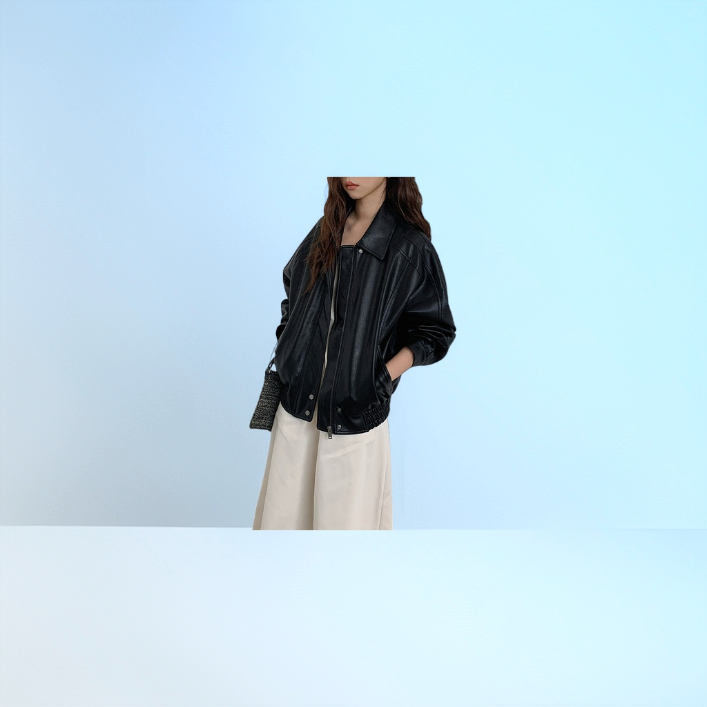 女士皮衣/皮衣外套女生/皮衣衬里产品图