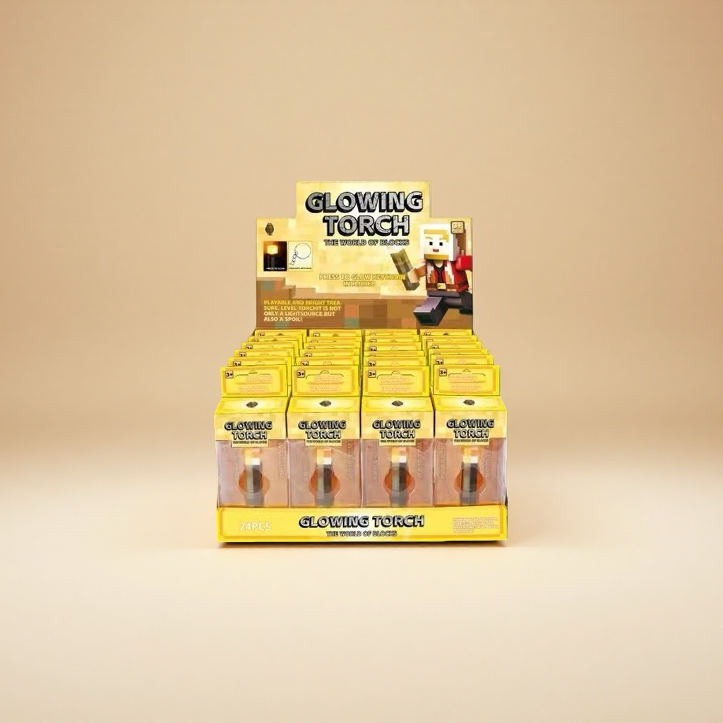 发光火把Glowing Torch玩具包装盒 儿童益智发光道具 安全环保