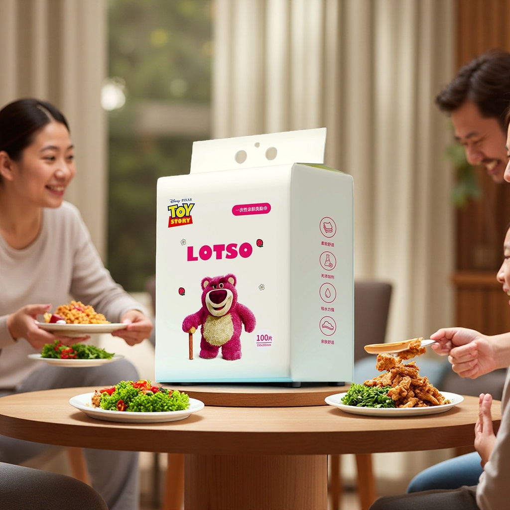 LOTSO一次性亲肤洗脸巾 加厚柔韧无刺激温和洁面巾棉柔巾
