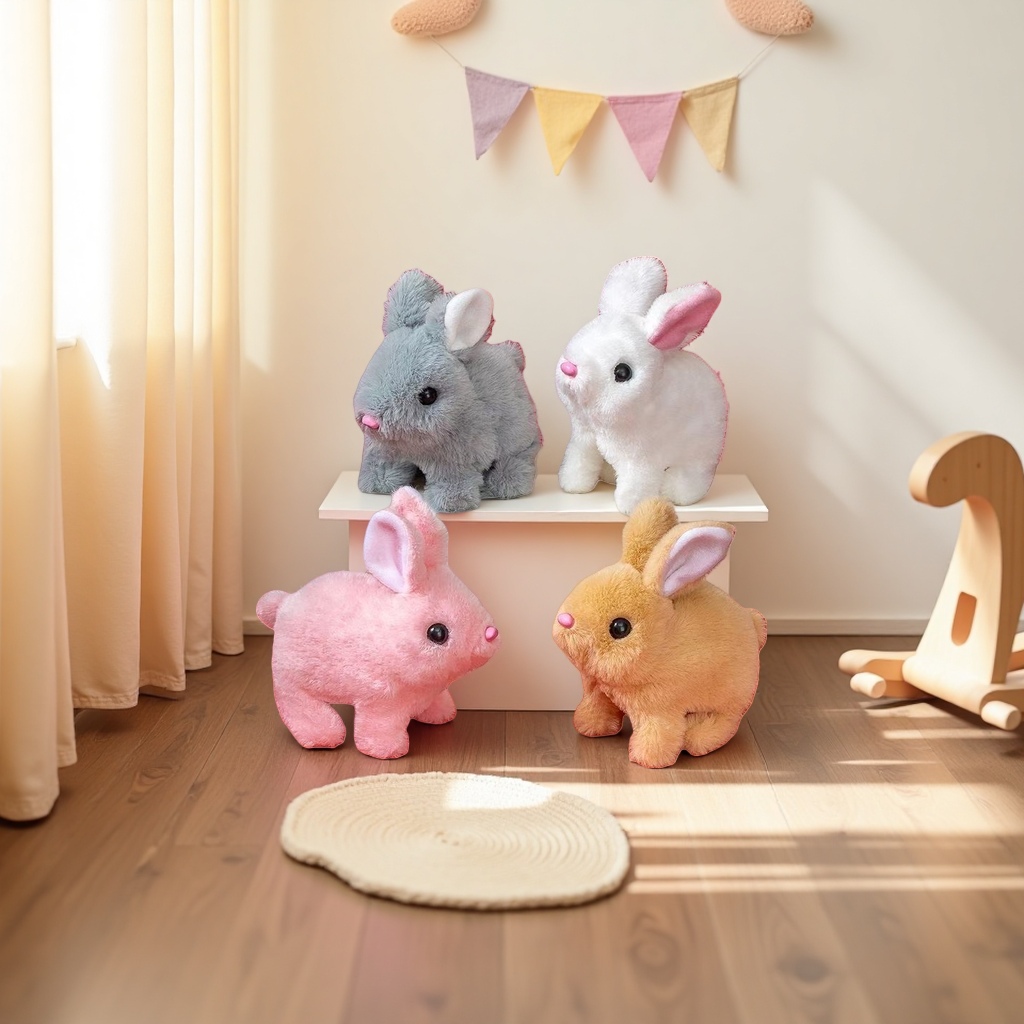毛绒玩具+兔子产品图