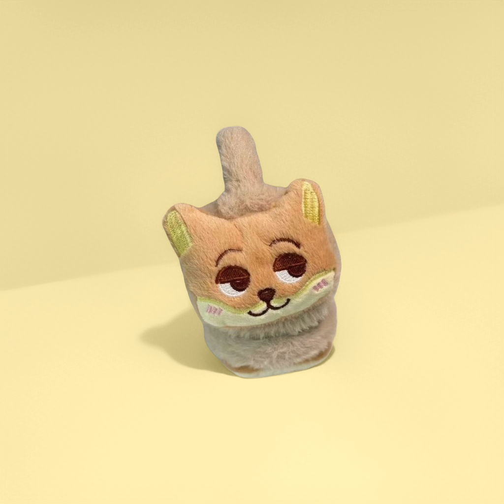 Yellow plush cat cute ear cups, suitable for both students and adults details Picture