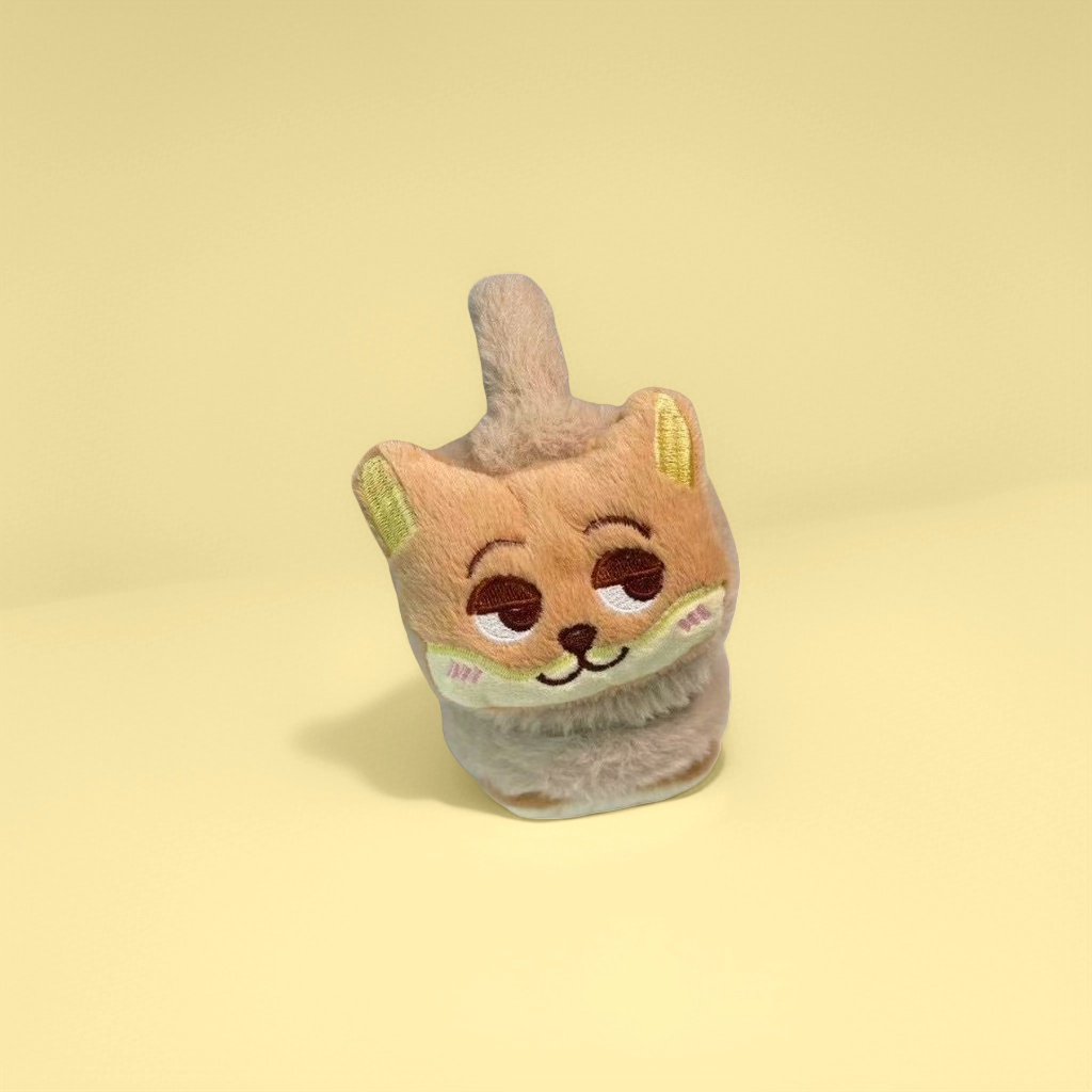 Yellow plush cat cute ear cups, suitable for both students and adults