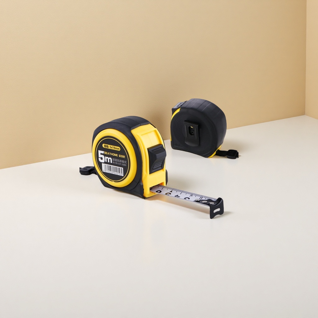 5-meter thickened anti-drop and wear-resistant steel tape measure, household tape measure for engineering surveying details Picture