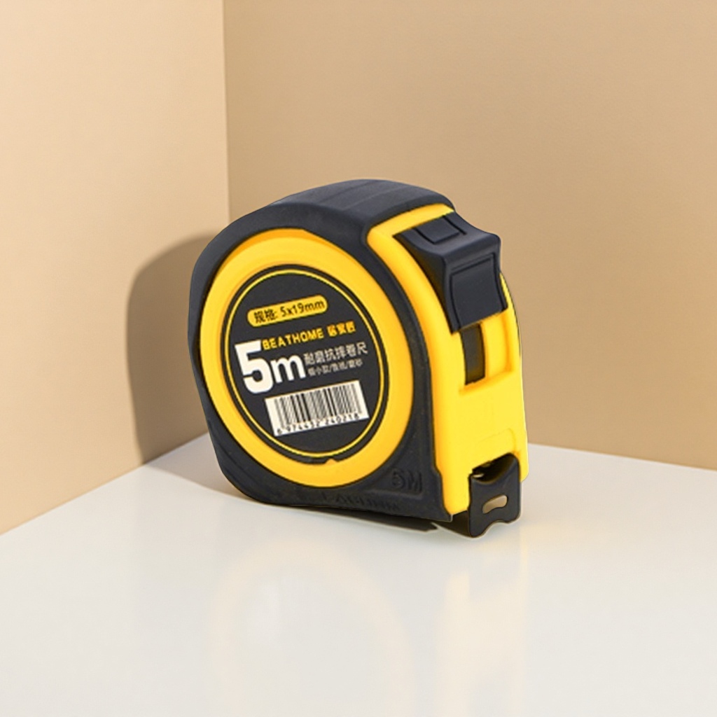 5-meter thickened anti-drop steel tape measure for engineering measurement, household tape measure with precise scale