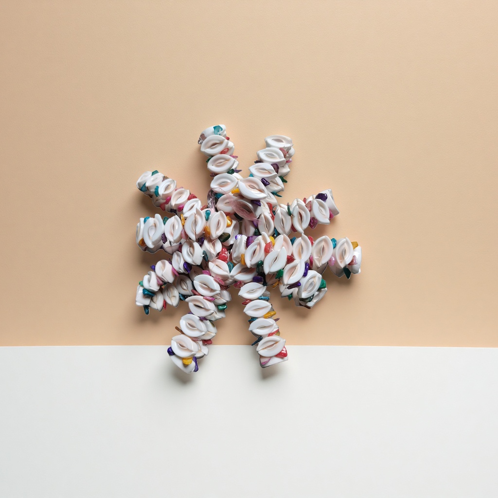 Colorful decorative shells, DIY shell ornaments, ocean-style home decorations