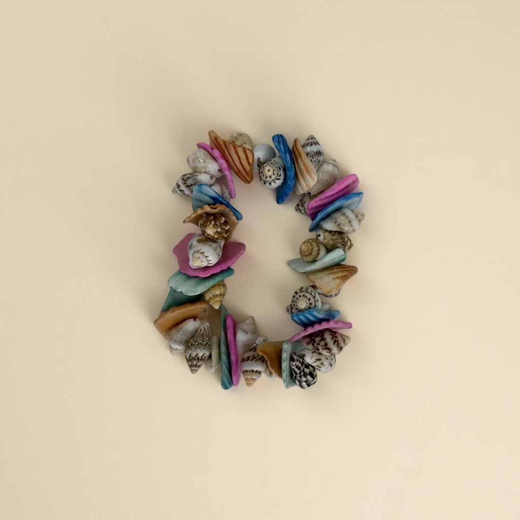 Colorful shell bracelet jewelry, shell ring, ocean-style handmade jewelry Application Scenario