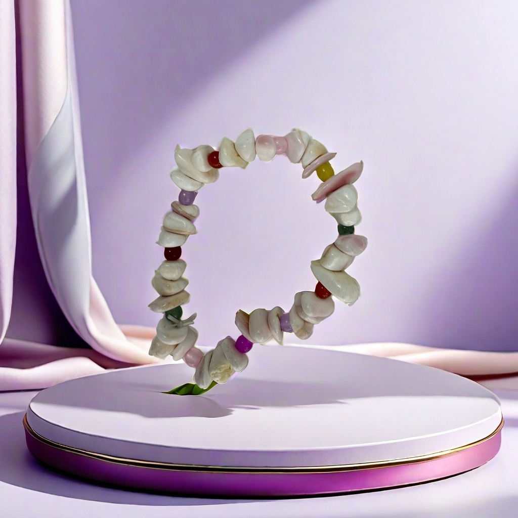 Colorful shell bracelet with round and colorful beaded jewelry, a fashionable accessory suitable for both men and women Application Scenario