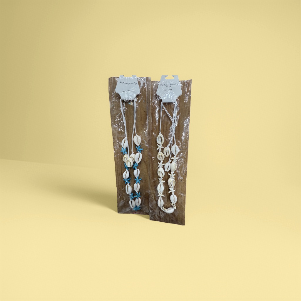 Natural shell necklace, a simple ocean-style ladies' accessory Specification image