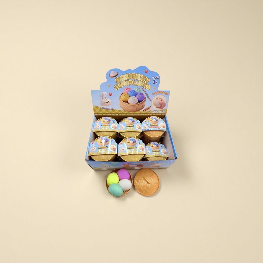 Squeezy Dumplings Squeeze buns toy relieve stress squeeze fun children 's educational toy details Picture