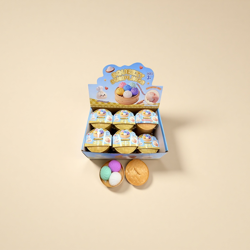 Squeezy Dumplings squeeze toys relieve stress squeeze fun simulation dumpling toys Application Scenario