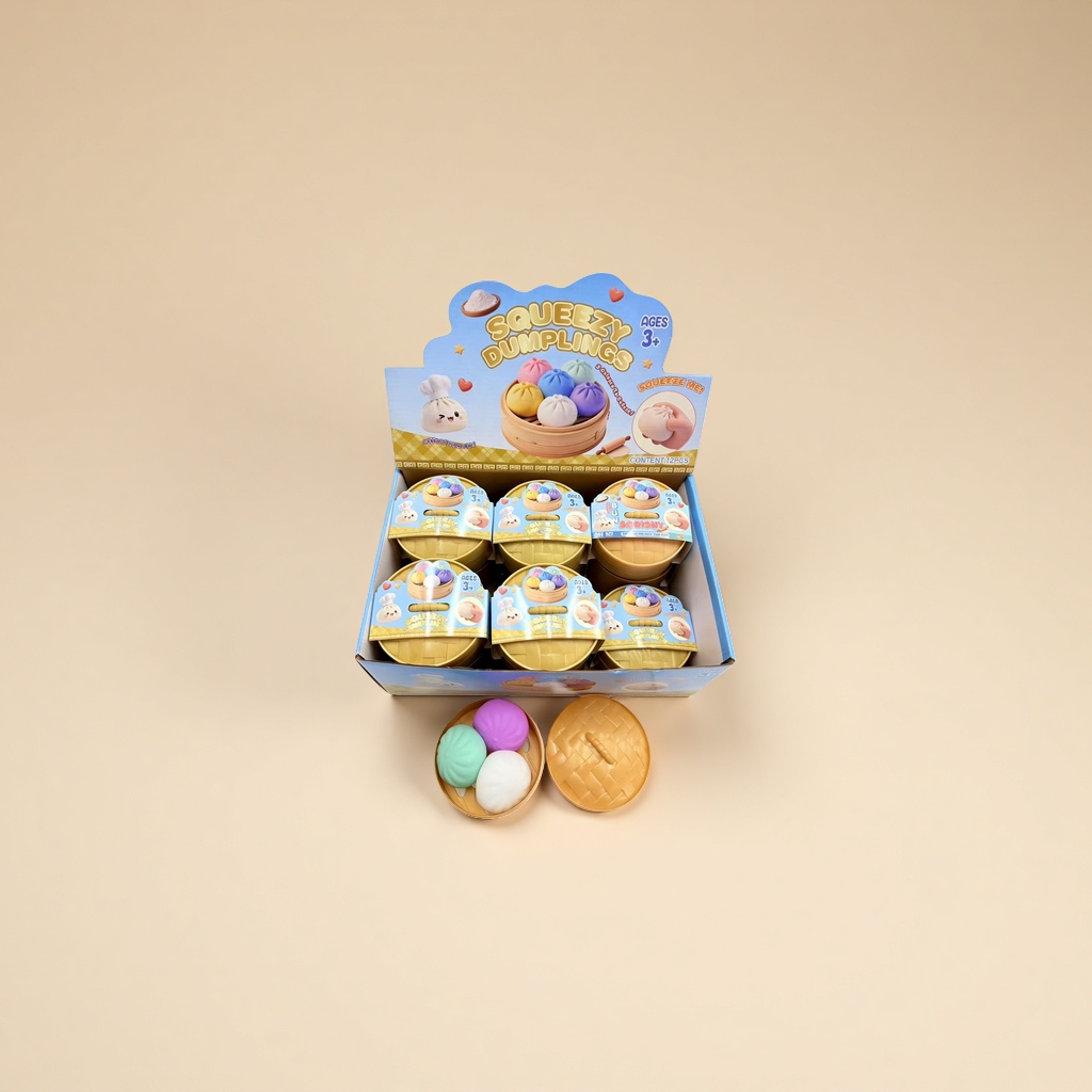Squeezy Dumplings squeeze toys relieve stress squeeze fun simulation dumpling toys Specification image