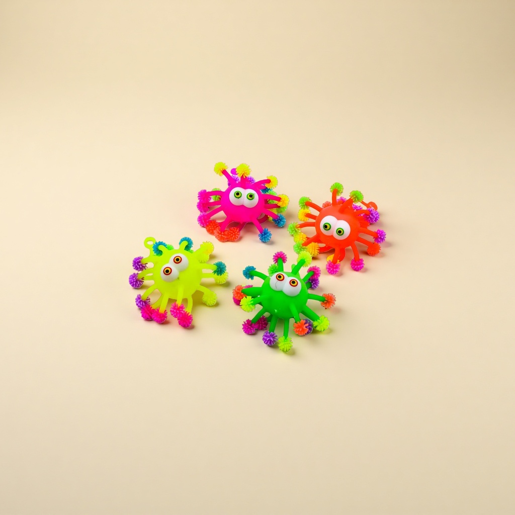 Colorful plush spider toys, children's educational plush figurines, cute ornaments Specification image