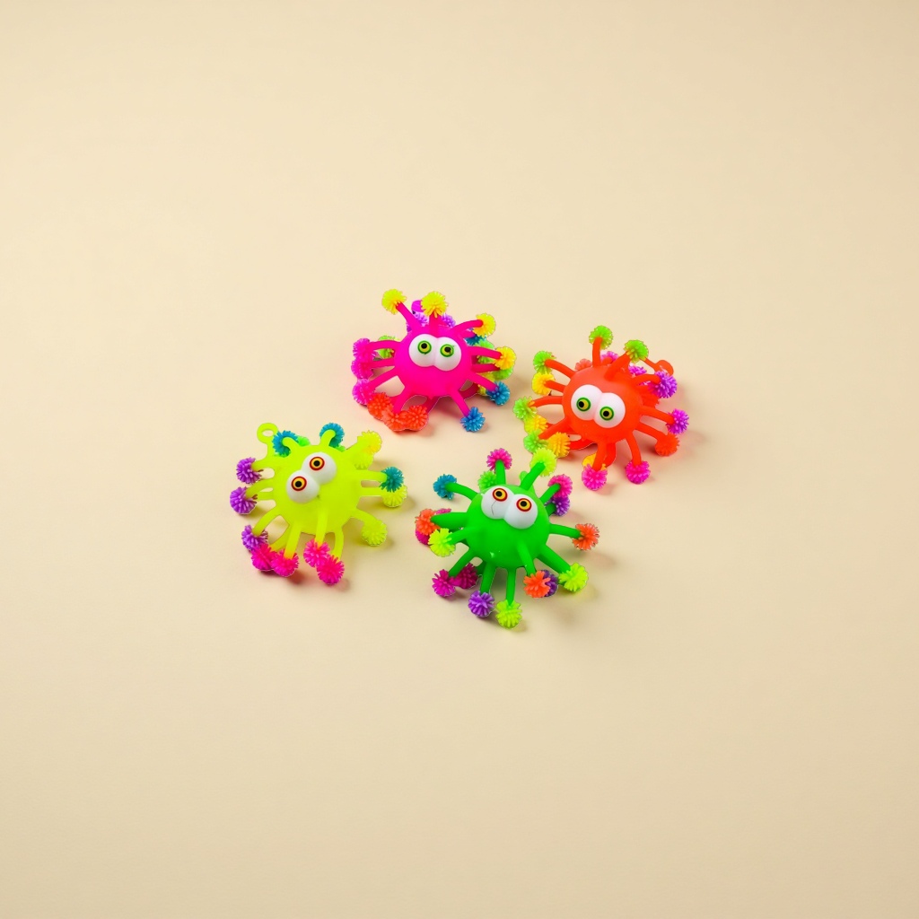 Colorful plush spider toys, children's educational plush figurines, cute ornaments details Picture