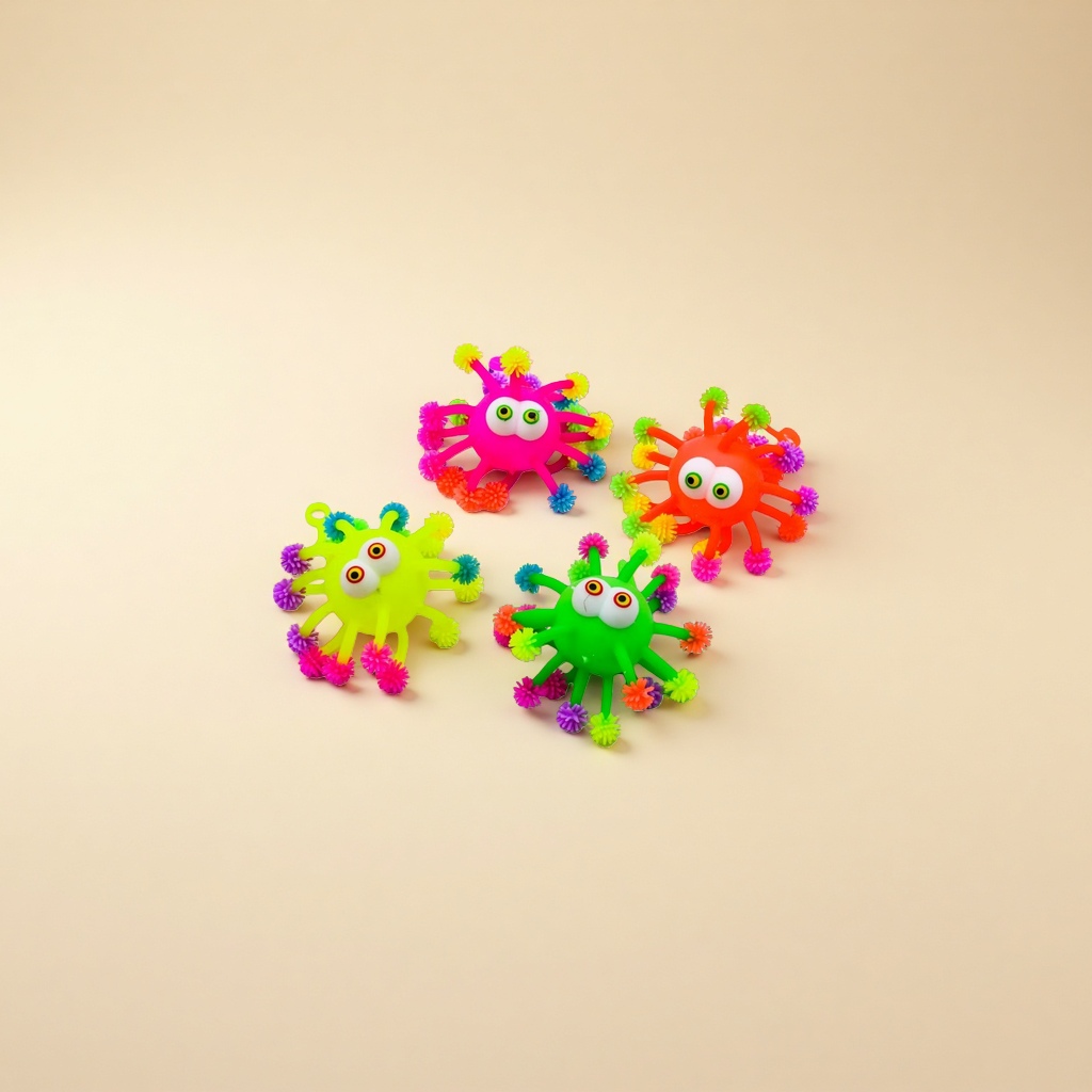 Colorful plush spider toys, children's educational plush figurines, cute ornaments Application Scenario