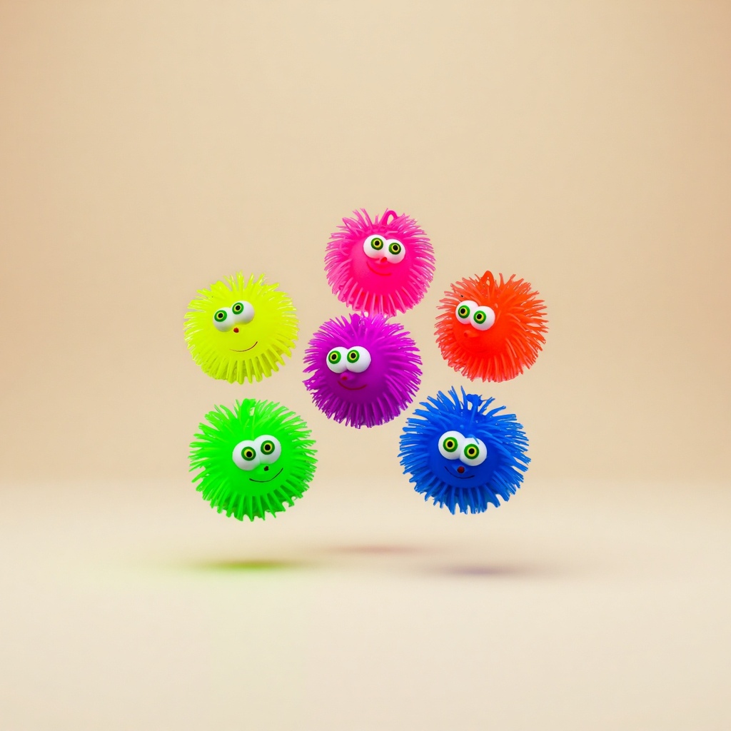 Colorful plush balls, children's educational toys, soft and safe early education grasping toys