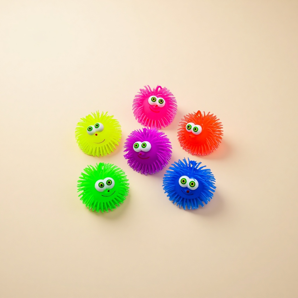 Colorful plush balls, children's educational toys, soft and safe early education grasping toys Specification image
