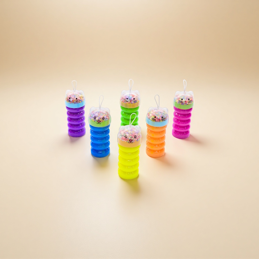 Colorful spring toys, children's educational and stress-relieving jumping spiral twist rods Application Scenario