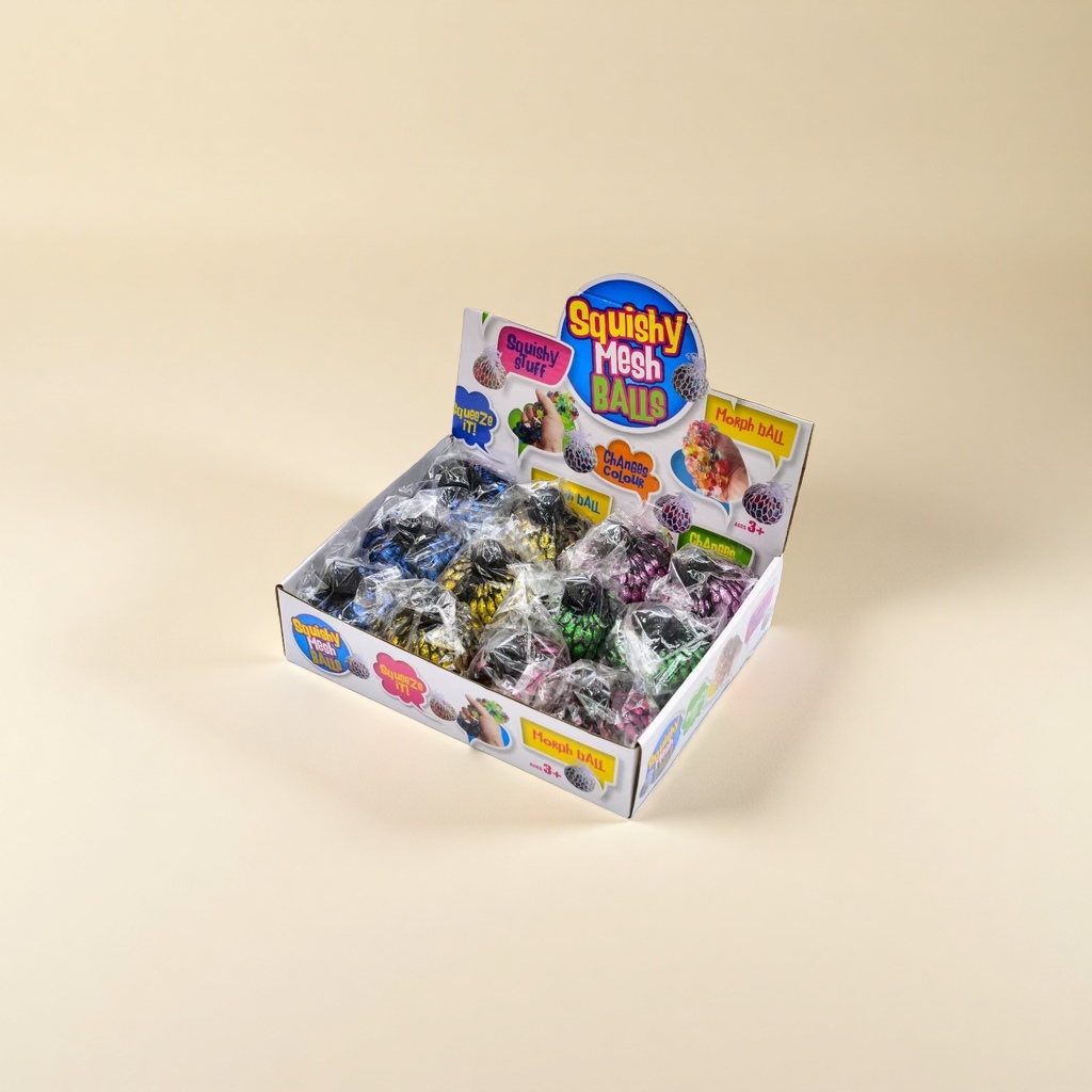 Squishy Mesh Balls, stress-relieving toys, elastic mesh balls, soft and pinchable, children's educational toys Specification image