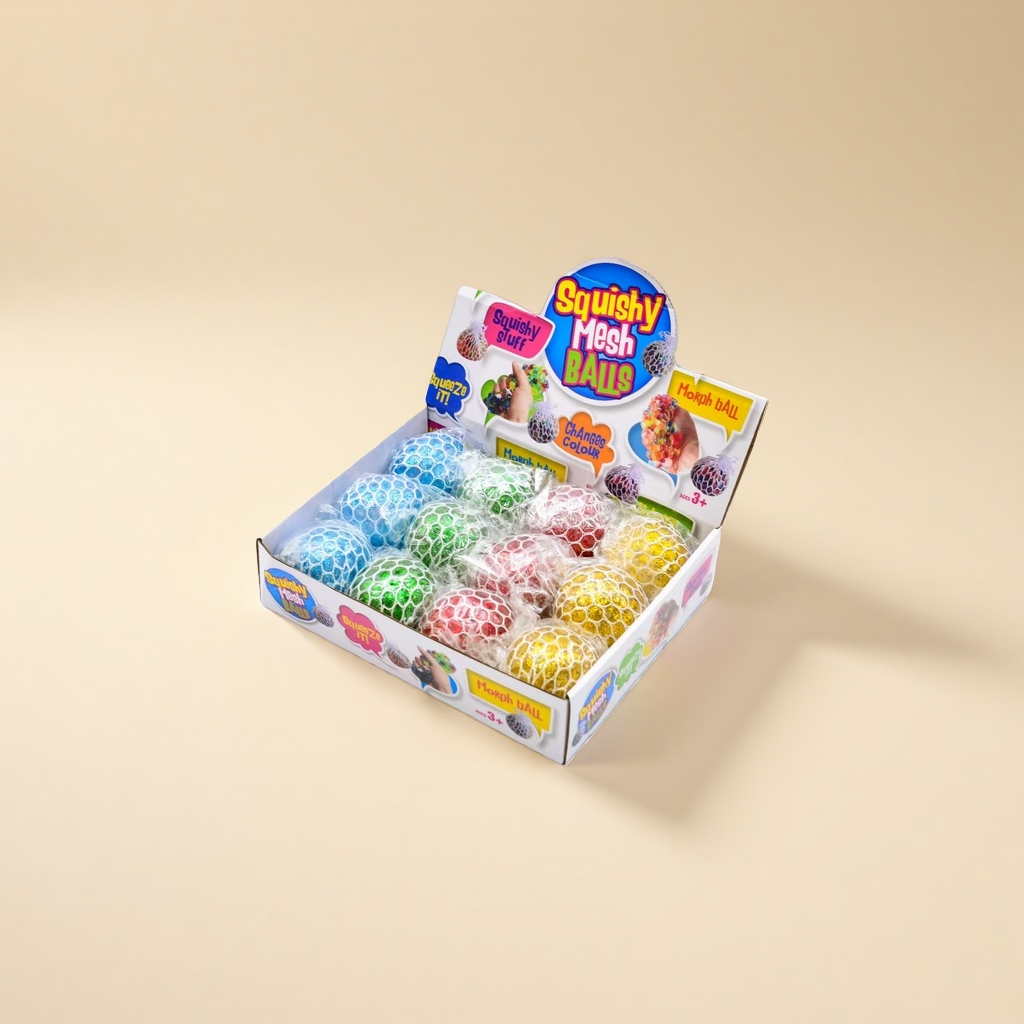 Squishy Mesh Balls Stress-relieving toys, mesh elastic balls, indoor leisure stress-relieving items Specification image
