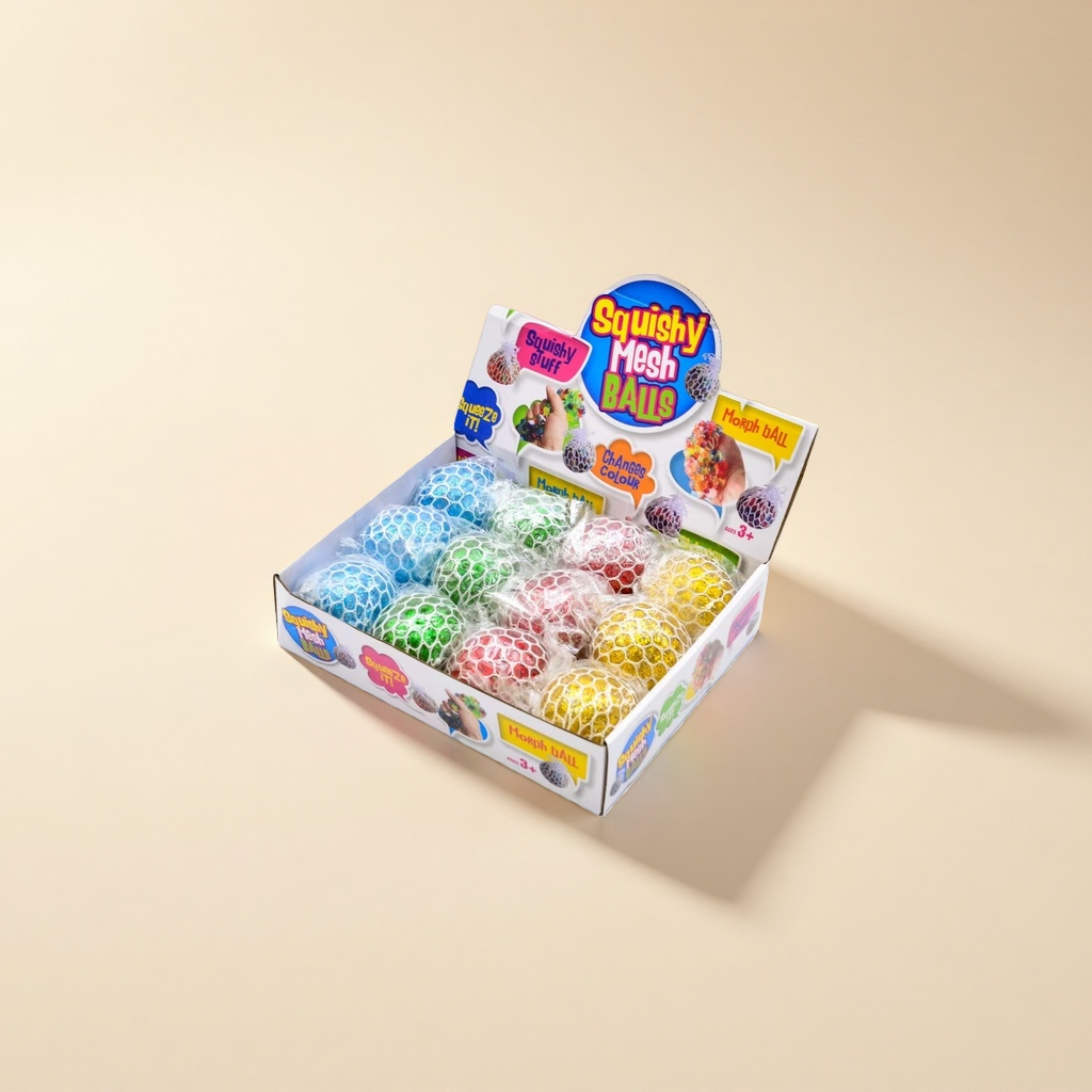 Squishy Mesh Balls Stress-relieving toys, mesh elastic balls, indoor leisure stress-relieving items Application Scenario