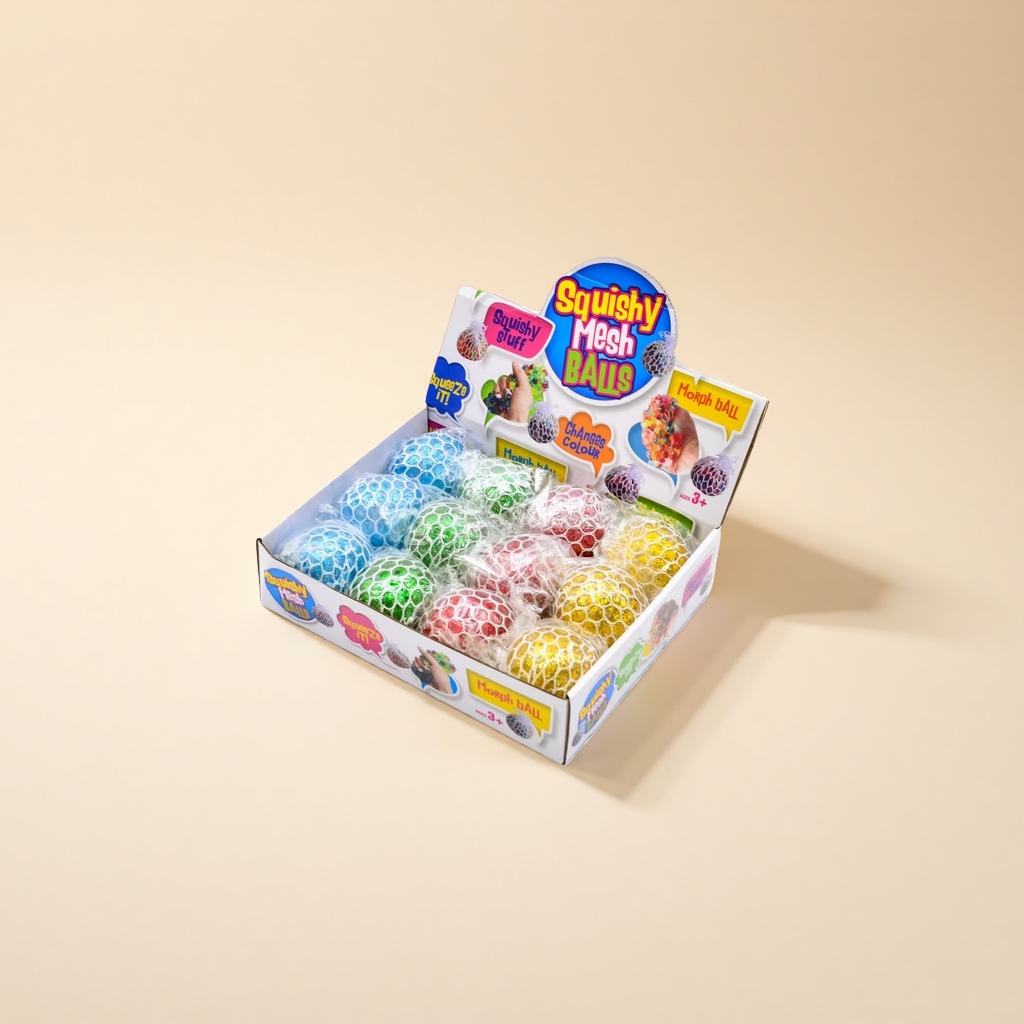 Squishy Mesh Balls Stress-relieving toys, mesh elastic balls, indoor leisure stress-relieving items details Picture
