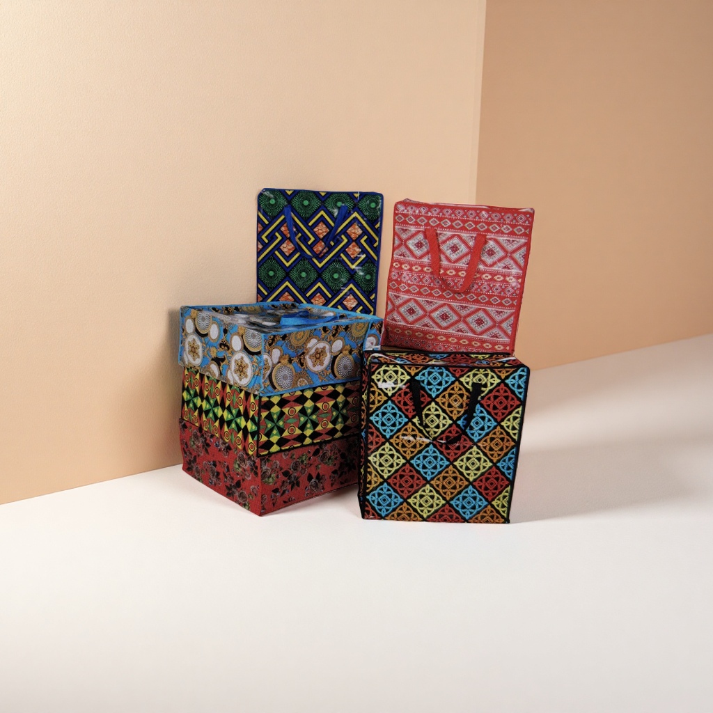Colored woven bags, thickened, durable and environmentally friendly woven bags, large-capacity storage bags Specification image