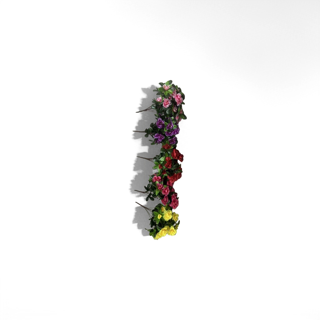 Colorful artificial flower bouquets and simulated fresh flowers are decorative items for the living room and bedroom details Picture