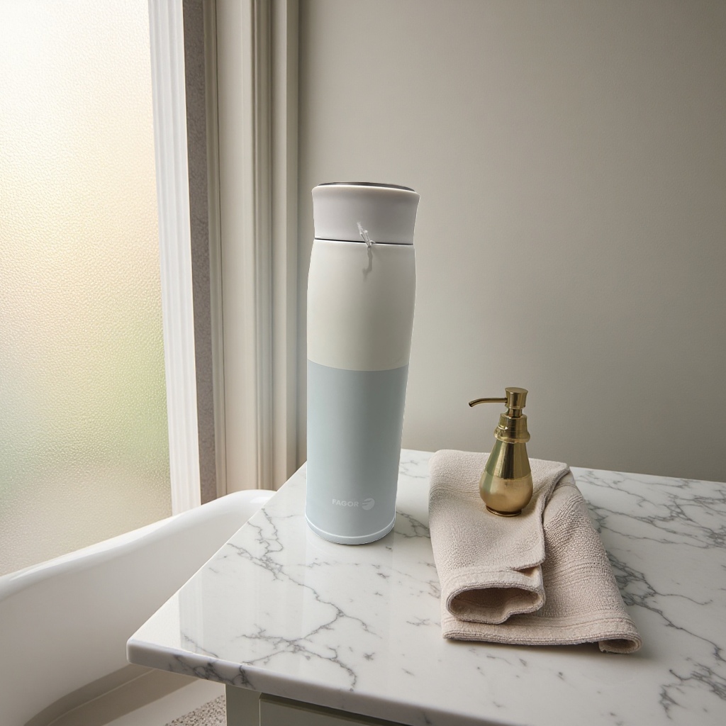 Stainless steel vacuum insulated portable water cup with large capacity and simple design Specification image
