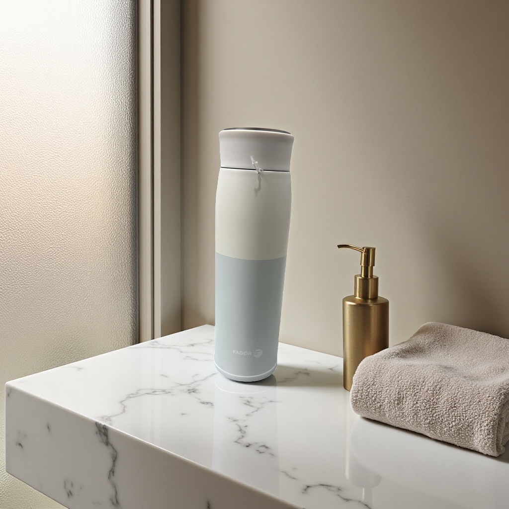 Stainless steel vacuum insulated portable water cup with large capacity and simple design