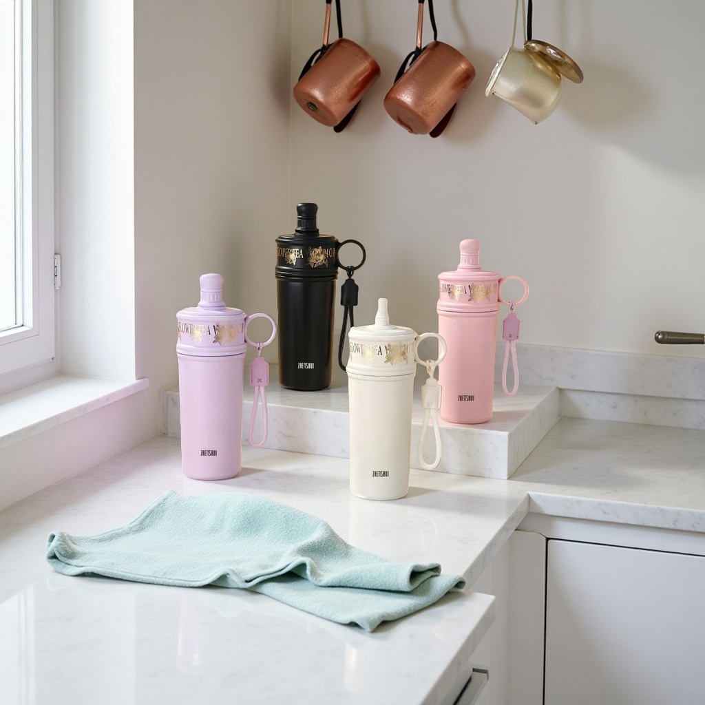 Wholesale of high-appearance ceramic inner liner insulated cups, women's light luxury portable straw cups, high-end double-drinking cups and gift water cups Application Scenario