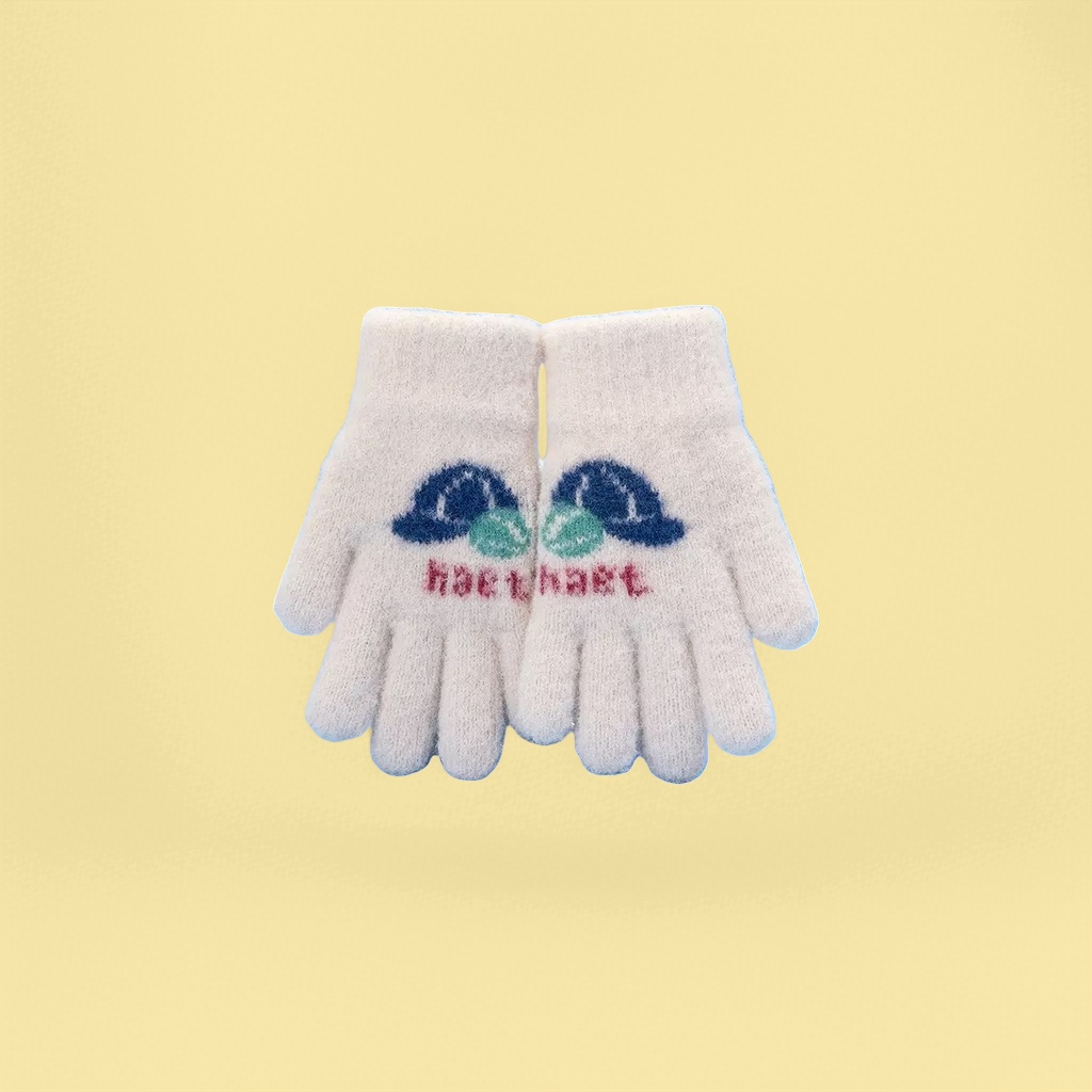 Children's winter fluffy and soft quality cartoon gloves