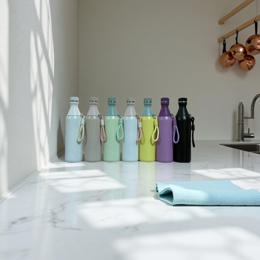 New cross-border rope 304 stainless steel insulated cup, bowling, American cola bottle, vacuum double-layer sports water cup