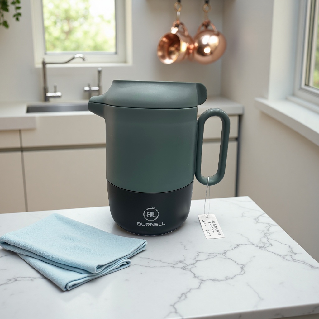 Dark green insulated kettle main body stainless steel vacuum insulated heating and cooling kettle accessories Specification image