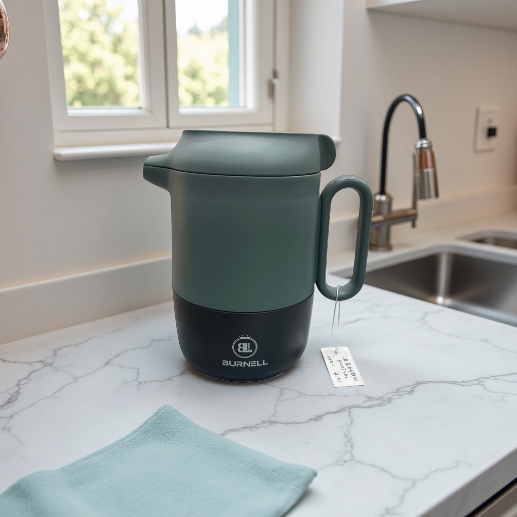 Dark green insulated kettle main body stainless steel vacuum insulated heating and cooling kettle accessories details Picture