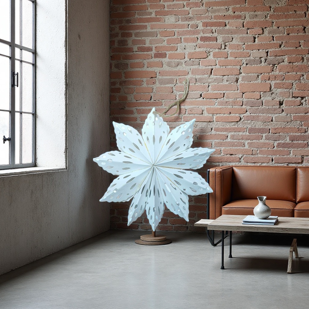 Golden paper art star-shaped decorations for festivals, parties, home decoration, DIY by hand Application Scenario
