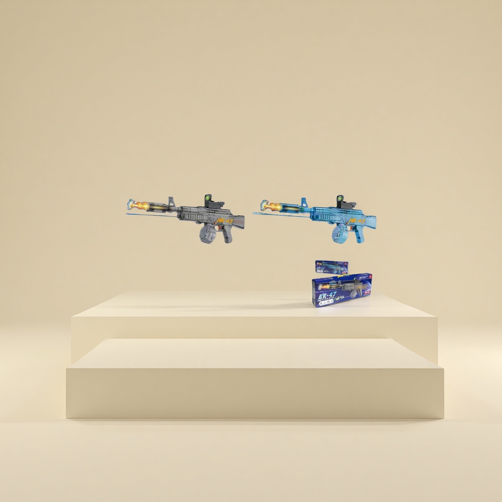 AK-47 water gun toy G181-1 G181-2 Double nozzle electric water outlet flame light effect Application Scenario