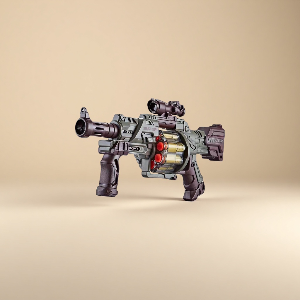 Children's toy gun simulation shooting water bullet gun is safe, environmentally friendly and can fire continuously details Picture