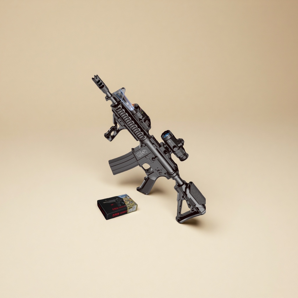 M4胶弹枪玩具枪 仿真电动连发儿童安全玩具